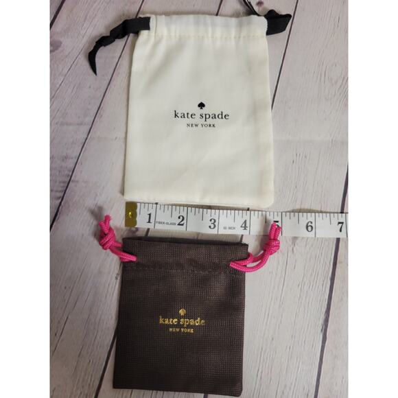 Kate Spade Jewelry Bags/Travel Pouches/Dust Jacket Drawstring Lot of 2 - Picture 4 of 4